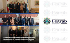 Directivos de Fearab Argentina visitaron embajadas árabes