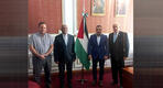 Directivos del CSLBA junto a la Sr. Jefe de Misión del Estado de Palestina, Dr. Riyad Al Halabi y el Director del Centro Cultural Yabal Alzeitun (Foto: Embajada del Estado de Palestina)