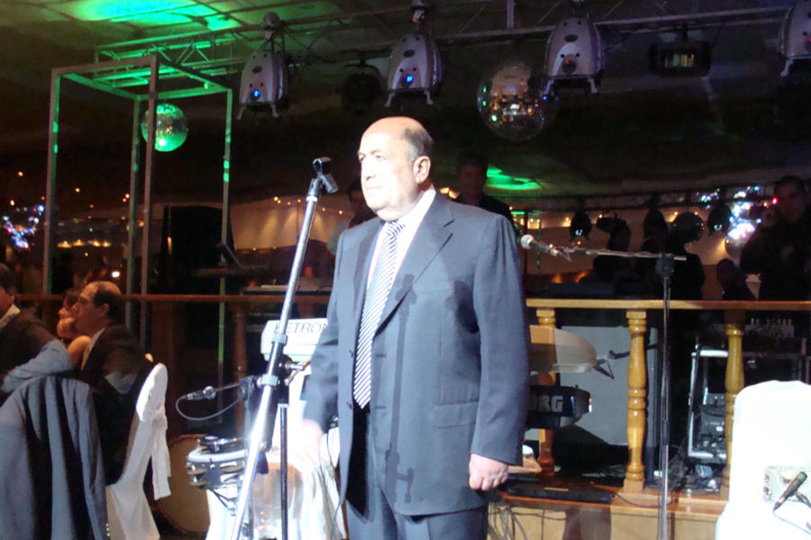 Presidente del Club Sirio Libanés de San Rafael, Anuar Sat, durante la celebración del 60 Aniversario de la institución (Octubre 10, 2014).