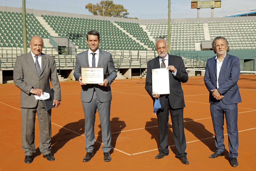 De izq. a der.: Yaoudat Brahim, Agustín Calleri, Adib Attie y Cesar Francis (Foto: AAT)