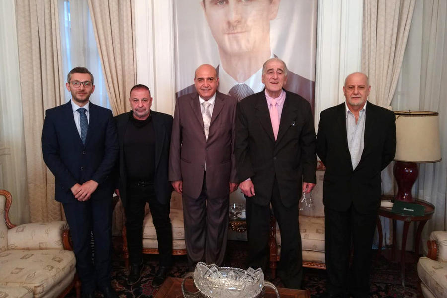 Encuentro de directivos de la AAAI con el Sr. Embajador de Siria | Marzo 28, 2022 (Foto: AAAI)
