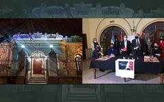 La USL de Salta firma convenio bilateral y finaliza iluminación de fachada