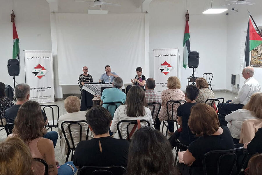 Paraná: se presentó la obra literaria “Palestina, anatomía de un genocidio” en la Sociedad Unión Árabe 