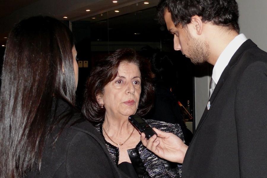 María Hussein e Inés Pérez Suarez en el aniversario de CSL