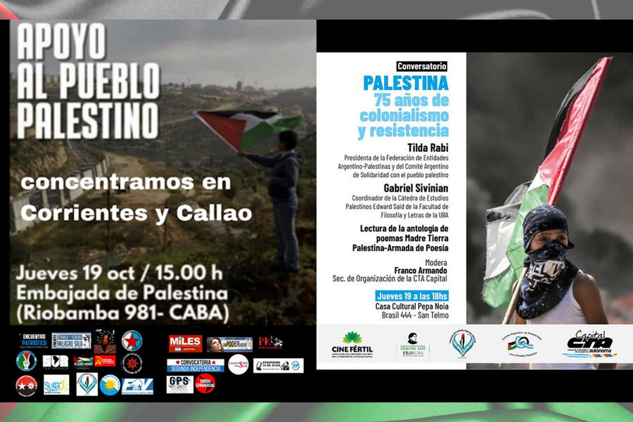 CONVOCATORIA: Marcha en apoyo al pueblo palestino
