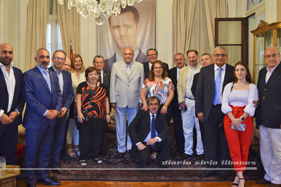 Directivos de Fearab Argentina saludan al designado Embajador de Siria