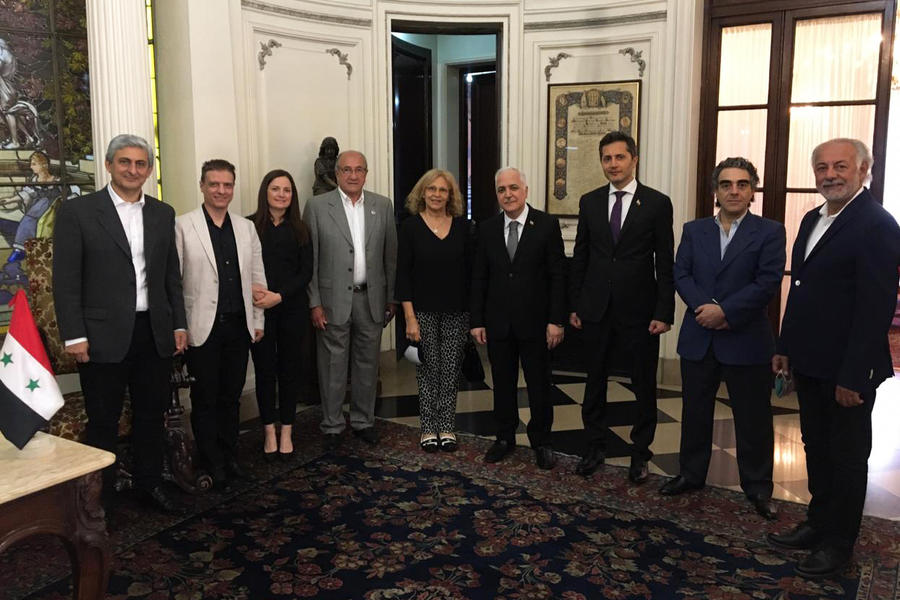 Directivos del CSLBA firmaron libro de condolencias en Embajada de Siria