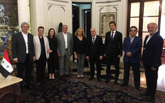 Directivos del CSLBA firmaron libro de condolencias en Embajada de Siria