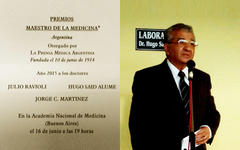 Dr. Hugo Said Alume "Maestro de la Medicina" 2015