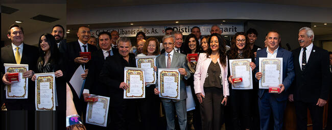 El Club Sirio Libanés entregó distinciones Ugarit 2026