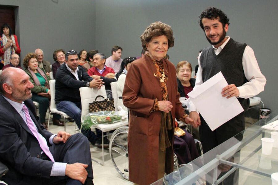 Dra. Camila Mahmud de Brahim, en ocasión de la entrega de los premios del concurso “Siria centro de la Civilización” | Santiago del Estero, Julio de 2017 (Foto: Consulado Honorario de la República Árabe Siria en Santiago del Estero) 