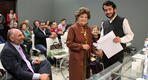 Dra. Camila Mahmud de Brahim, en ocasión de la entrega de los premios del concurso “Siria centro de la Civilización” | Santiago del Estero, Julio de 2017 (Foto: Consulado Honorario de la República Árabe Siria en Santiago del Estero) 