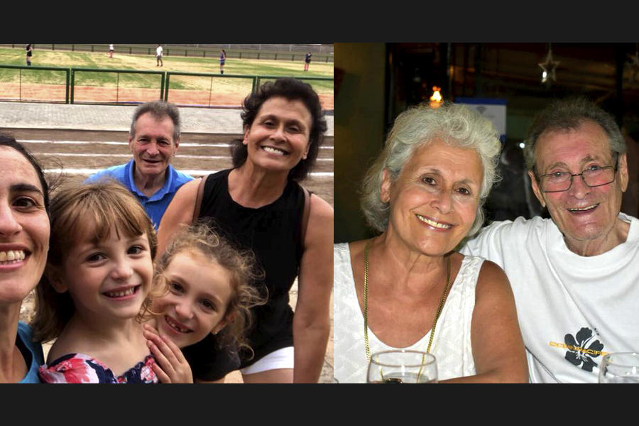 Postales de felices momentos familiares junto a su esposa, la Dra. Suria Bakir, y su hija Yasmín (Fotos: familia Elias)