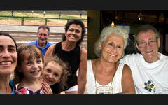 Postales de felices momentos familiares junto a su esposa, la Dra. Suria Bakir, y su hija Yasmín (Fotos: familia Elias)