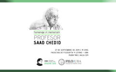Homenaje al Profesor Saad Chedid