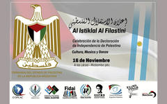 La Embajada celebrará aniversario de la declaración de independencia de Palestina