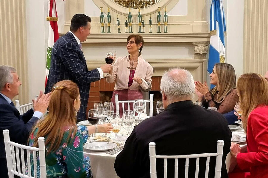 La Embajada del Líbano homenajeó a la embajadora Ruiz Quintar