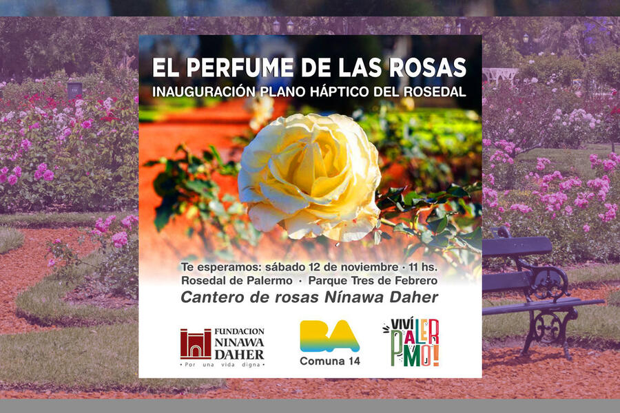 La Fundación Nínawa Daher participará junto a la Comuna 14 de la inauguración del plano háptico del Rosedal
