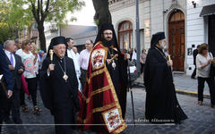 Monseñor Santiago El Khoury durante los actos de entronización en marzo de 2019 (Foto: Archivo Diario Sirio Libanés)