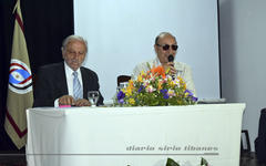 Carlos Duguech, disertando en el Encuentro Nacional de Entidades Sirio Libanesas.
