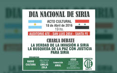 Santa Fe conmemora el Día Nacional de Siria