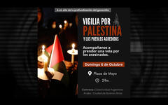 Vigilia por Palestina y los pueblos hermanos agredidos