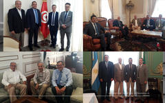 Directivos del CSLBA visitaron la Embajada de Túnez e hicieron lo propio en compañía del Presidente de Fearab Argentina, a las embajadas de Argelia, Siria y Palestina
